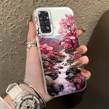 HONTINGA Xiaomi Redmi Note 11S ile Uyumlu Kılıfı Silikon Kenar Sert Arka Düşüme Önleyici Basitlik Anti Düşme Kamera Korumali Manzara Desen Telefon Kılıfı Kadın ve Erkek Için Uygundur K1-0581