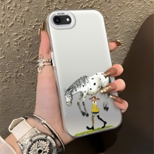 HONTINGA iPhone 7 ile Uyumlu Kılıfı Silikon Kenar Sert Arka Düşüme Önleyici Basitlik Anti Düşme Kamera Korumali Manga Desen Telefon Kılıfı Kadın ve Erkek Için Uygundur K1-0583