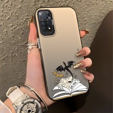 HONTINGA Xiaomi Redmi Note 11 Pro ile Uyumlu Kılıfı Silikon Kenar Sert Arka Düşüme Önleyici Basitlik Anti Düşme Kamera Korumali Manga Desen Telefon Kılıfı Kadın ve Erkek Için Uygundur K1-0583
