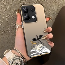 HONTINGA Xiaomi Redmi Note 13 ile Uyumlu Kılıfı Silikon Kenar Sert Arka Düşüme Önleyici Basitlik Anti Düşme Kamera Korumali Manga Desen Telefon Kılıfı Kadın ve Erkek Için Uygundur K1-0583