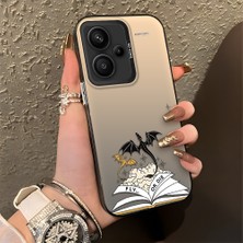 HONTINGA Xiaomi Redmi Note 13 Pro Plus 5g ile Uyumlu Kılıfı Silikon Kenar Sert Arka Düşüme Önleyici Basitlik Anti Düşme Kamera Korumali Manga Desen Telefon Kılıfı Kadın ve Erkek Için Uygundur K1-0583