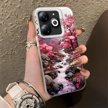 HONTINGA Tecno Spark 20 ile Uyumlu Kılıfı Silikon Kenar Sert Arka Düşüme Önleyici Basitlik Anti Düşme Kamera Korumali Manzara Desen Telefon Kılıfı Kadın ve Erkek Için Uygundur K1-0581