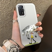 HONTINGA Xiaomi Redmi Note 11 Pro ile Uyumlu Kılıfı Silikon Kenar Sert Arka Düşüme Önleyici Basitlik Anti Düşme Kamera Korumali Manga Desen Telefon Kılıfı Kadın ve Erkek Için Uygundur K1-0583