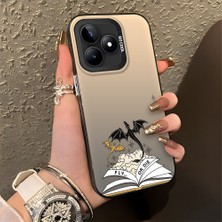 HONTINGA Realme Note 50 4g ile Uyumlu Kılıfı Silikon Kenar Sert Arka Düşüme Önleyici Basitlik Anti Düşme Kamera Korumali Manga Desen Telefon Kılıfı Kadın ve Erkek Için Uygundur K1-0583