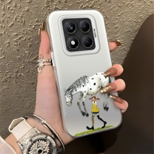 HONTINGA Xiaomi Redmi Note 14 Pro ile Uyumlu Kılıfı Silikon Kenar Sert Arka Düşüme Önleyici Basitlik Anti Düşme Kamera Korumali Manga Desen Telefon Kılıfı Kadın ve Erkek Için Uygundur K1-0583