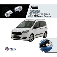 Fams Otomotiv Ford Courier ABS Krom Ayna Kapağı 2 Parça 2014-2018