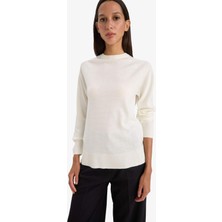 DeFacto Ultra Yumuşak Relax Fit Bisiklet Yaka Basic Kazak I6913AZ25WN