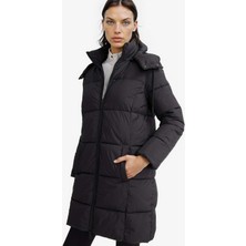 DeFacto Su Geçirmez Regular Fit Kapüşonlu Fermuarlık Uzun Mont E8703AX25WN