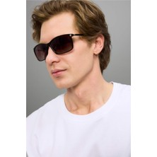 DeFacto Erkek Klasik Kahve Plastik Çerçeve Kahve Cam Polarize Güneş Gözlüğü F0564AXNS