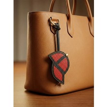 Yedideri Şapka Gerçek Deri Çanta Süsü