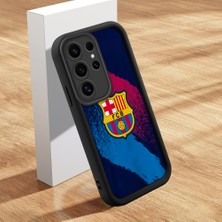 HONTINGA Samsung Galaxy S24 Ultra ile Uyumlu Kılıfı Düşüme Önleyici Basitlik Anti Düşme Kamera Korumali Kulüp Siyah Desen Yumuşak Silikon Telefon Kılıfı Kadın ve Erkek Için Uygundur K2-0304