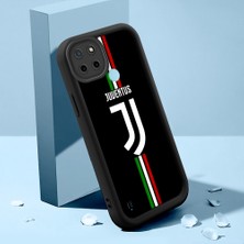 HONTINGA Realme C21Y ile Uyumlu Kılıfı Düşüme Önleyici Basitlik Anti Düşme Kamera Korumali Kulüp Siyah Desen Yumuşak Silikon Telefon Kılıfı Kadın ve Erkek Için Uygundur K2-0304