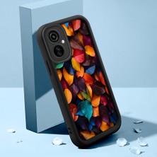 HONTINGA Tecno Camon 19 Neo ile Uyumlu Kılıfı Düşüme Önleyici Basitlik Anti Düşme Kamera Korumali Çiçek ve Yaprak Siyah Desen Yumuşak Silikon Telefon Kılıfı Kadın ve Erkek Için Uygundur K2-0260