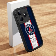 HONTINGA Realme C53 ile Uyumlu Kılıfı Düşüme Önleyici Basitlik Anti Düşme Kamera Korumali Kulüp Siyah Desen Yumuşak Silikon Telefon Kılıfı Kadın ve Erkek Için Uygundur K2-0305