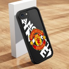 HONTINGA iPhone Se 2022 ile Uyumlu Kılıfı Düşüme Önleyici Basitlik Anti Düşme Kamera Korumali Kulüp Siyah Desen Yumuşak Silikon Telefon Kılıfı Kadın ve Erkek Için Uygundur K2-0306