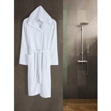 Eymir Home Collection Kapüşonlu Erkek/kadın Bornoz Yetişkin Unisex Pamuk