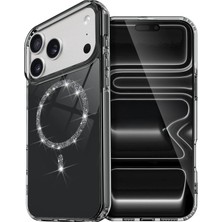 Novis Liora Newface Apple Iphone 17 Pro Max Live Diamond Magsafe Kapak - Siyah