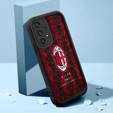 HONTINGA Samsung Galaxy A73 ile Uyumlu Kılıfı Düşüme Önleyici Basitlik Anti Düşme Kamera Korumali Kulüp Siyah Desen Yumuşak Silikon Telefon Kılıfı Kadın ve Erkek Için Uygundur K2-0306