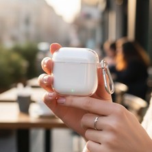 Caseonn Xiaomi Redmi Buds 3 Kılıf Askı Aparatlı Transparan Silikon Şeffaf