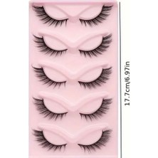 Steelva 5 Çift Kedi & Tilki Gözü Takma Kirpik