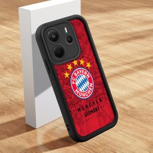 HONTINGA Xiaomi Redmi Note 14 4g ile Uyumlu Kılıfı Düşüme Önleyici Basitlik Anti Düşme Kamera Korumali Kulüp Siyah Desen Yumuşak Silikon Telefon Kılıfı Kadın ve Erkek Için Uygundur K2-0303