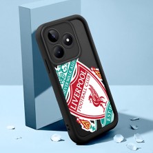 HONTINGA Realme C53 ile Uyumlu Kılıfı Düşüme Önleyici Basitlik Anti Düşme Kamera Korumali Kulüp Siyah Desen Yumuşak Silikon Telefon Kılıfı Kadın ve Erkek Için Uygundur K2-0305