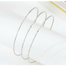 Steelva Gümüş Rengi Üst Kol (Pazu) Bilekliği