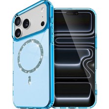 Freedom Storee Newface Apple Iphone 17 Pro Max Live Diamond Magsafe Kapak - Mavi
