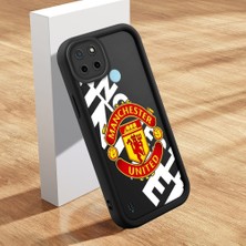 HONTINGA Realme C21Y ile Uyumlu Kılıfı Düşüme Önleyici Basitlik Anti Düşme Kamera Korumali Kulüp Siyah Desen Yumuşak Silikon Telefon Kılıfı Kadın ve Erkek Için Uygundur K2-0306