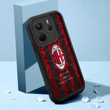 HONTINGA Xiaomi Redmi Note 14 4g ile Uyumlu Kılıfı Düşüme Önleyici Basitlik Anti Düşme Kamera Korumali Kulüp Siyah Desen Yumuşak Silikon Telefon Kılıfı Kadın ve Erkek Için Uygundur K2-0306