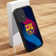 HONTINGA Samsung Galaxy A52S 5g ile Uyumlu Kılıfı Düşüme Önleyici Basitlik Anti Düşme Kamera Korumali Kulüp Siyah Desen Yumuşak Silikon Telefon Kılıfı Kadın ve Erkek Için Uygundur K2-0304
