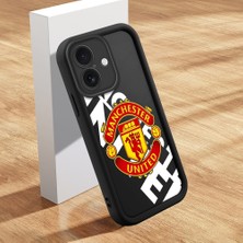 HONTINGA iPhone 16 ile Uyumlu Kılıfı Düşüme Önleyici Basitlik Anti Düşme Kamera Korumali Kulüp Siyah Desen Yumuşak Silikon Telefon Kılıfı Kadın ve Erkek Için Uygundur K2-0306