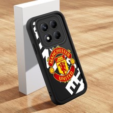 HONTINGA Xiaomi Redmi Note 14 Pro ile Uyumlu Kılıfı Düşüme Önleyici Basitlik Anti Düşme Kamera Korumali Kulüp Siyah Desen Yumuşak Silikon Telefon Kılıfı Kadın ve Erkek Için Uygundur K2-0306