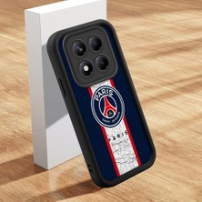 HONTINGA Xiaomi Redmi Note 14 Pro ile Uyumlu Kılıfı Düşüme Önleyici Basitlik Anti Düşme Kamera Korumali Kulüp Siyah Desen Yumuşak Silikon Telefon Kılıfı Kadın ve Erkek Için Uygundur K2-0305