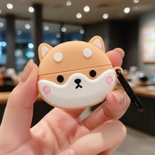 Caseonn Xiaomi Redmi Buds 3 Kılıf Karakter Figürlü Shiba Köpek