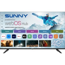 Sunny SN43FMLN-W02S 43'' 109 Ekran Uydu Alıcılı Full HD webOS LED TV
