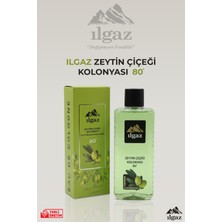 Ilgaz Zeytin Çiçeği Kolonyası 400 ml 80 Derece Tazeleyici Koku ile Gün Boyu Ferahlık