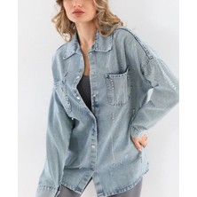 Les Valles Taş Detaylı Kot Ceket