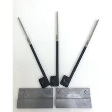 Argesco Mühendislik 3+2 Paket Çelik Eds Ultra Slim Ince Yedek Uc Kürek ve Slim Ince Kesme Yedek Bıçak