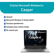 Casper Nevopro 14" 300NIT Intel Core Ultra 7-255H 24GB DDR5 2TB SSD W11H Laptop NP40.255H-CX00A-G-F