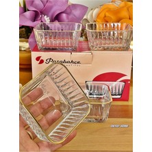 Elta Collection Paşabahçe Frezya 4'lü Yaldızlı Kase Dondurmalık Çerezlik Hediyelik Çeyizlik