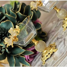 Elta Collection Karen 6 Adet Kelebekli Elmas Döküm Ayaklı Kase Magnolia Dondurmalık Cup Çerezlik Sunumluk