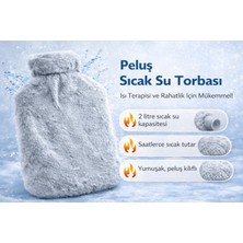 Best Choice Sıcak Su Torbası Peluş Kılıflı 2 Litre Gri