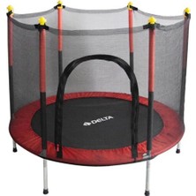 Delta 140 cm Kırmızı Fileli Trambolin 55 Inç