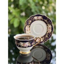 Elta Collection Victoria 24K Altın Işlemeli 6 Kişilik Porselen Fincan Seti Takımı