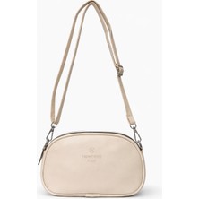 Sanmorris Kadın Suni Deri Ayarlanabilir Çapraz Askılı 2 Gözlü Omuz Çantası