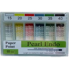 Ditok Dental Pearl Endo Paper Points Açısız No 15-40 Asorti