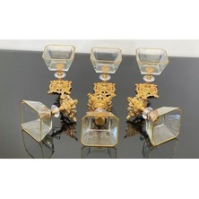 Elta Collection 2 Li Metal Döküm Ayak Detaylı Magnolia-Kase-Dondurmalık-Şekerlik