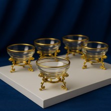 Elta Collection 6 Lı Lüx Kahve Yanı Mini Lokumluk Şekerlik Sosluk Reçellik Çerezlik Kase