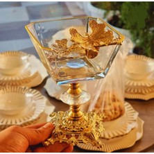 Elta Collection Karen 6 Adet Kelebekli Döküm Ayaklı Kase Magnolia Dondurmalık Cup Çerezlik Sunumluk